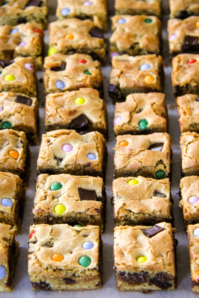 an image of chocolate chip cookie bars