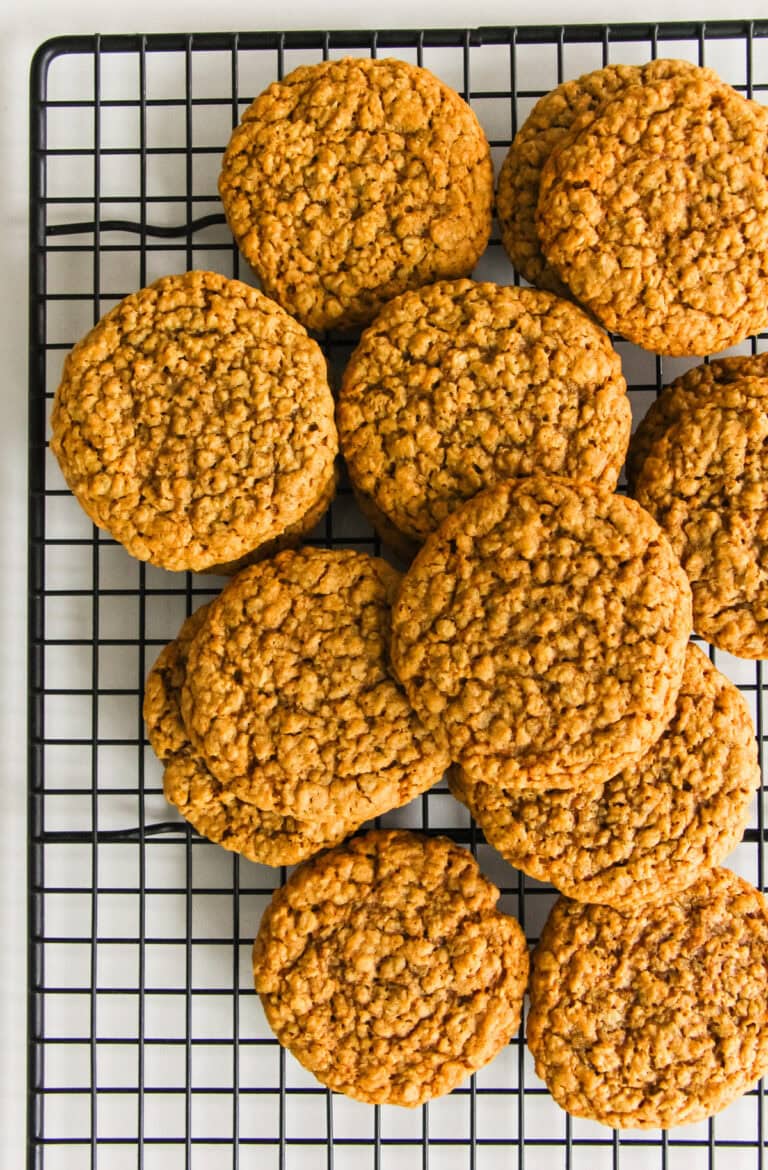 Chewy Ginger Oatmeal Cookies